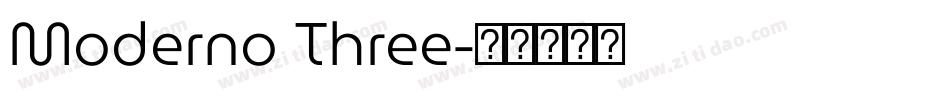 Moderno Three字体转换